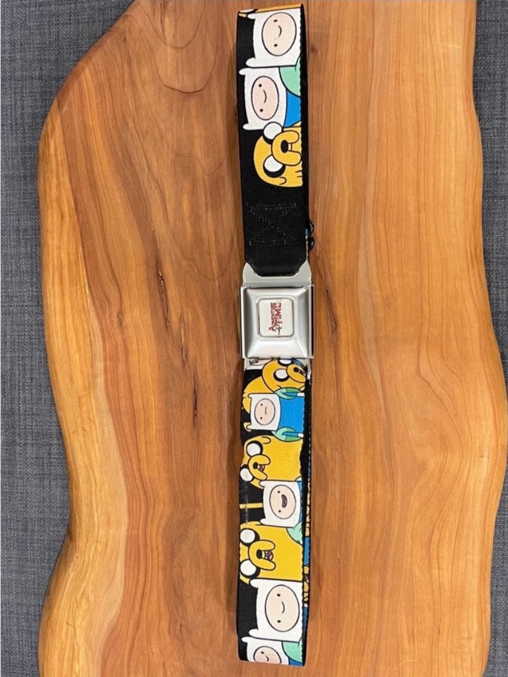 BUCKLE-DOWN Licensed Adjustable Seatbelt Belt & Seatbelt Buckle - ADVENTURE TIME
